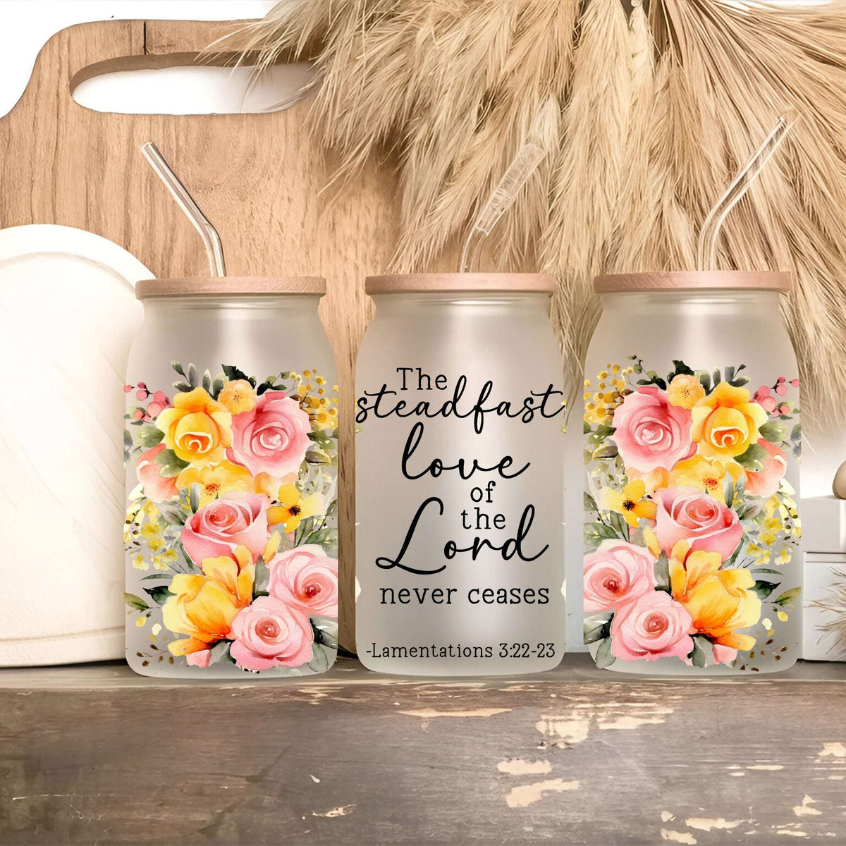 Christian Scripture Drinkware – 13 Bible Verse Designs | Cups, Mugs & Tumblers