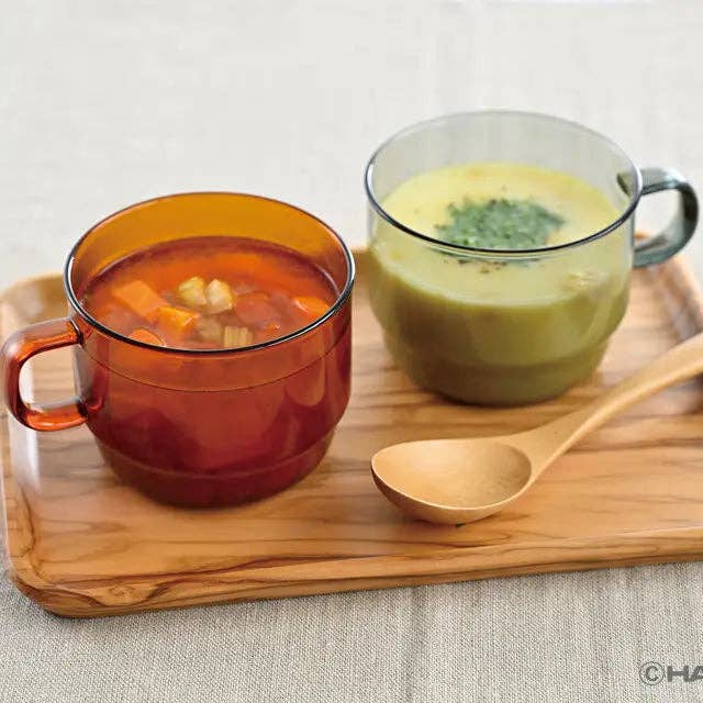 Hario - Colors Glass Series - Stackable Mug 300mL: Amber