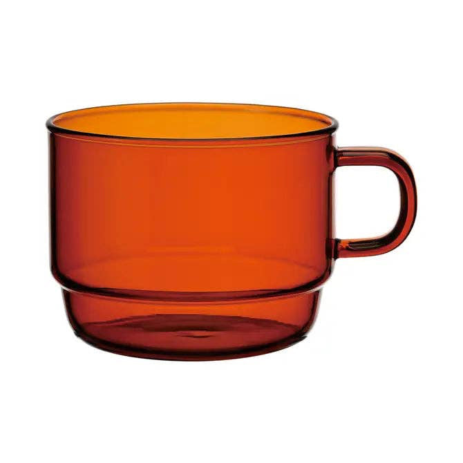 Hario - Colors Glass Series - Stackable Mug 300mL: Amber