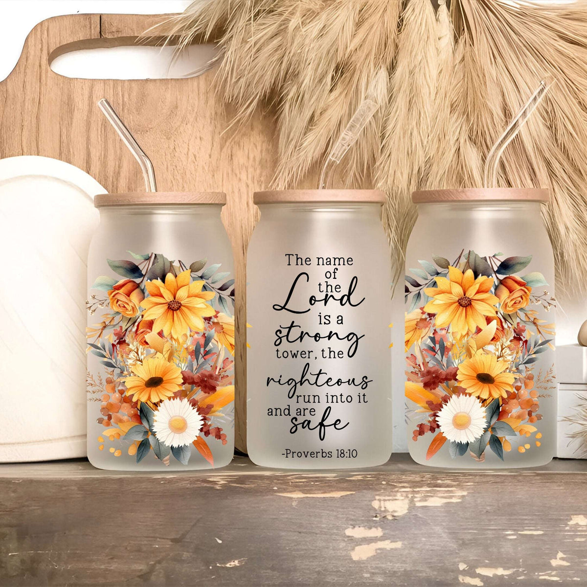 Christian Scripture Drinkware – 13 Bible Verse Designs | Cups, Mugs & Tumblers