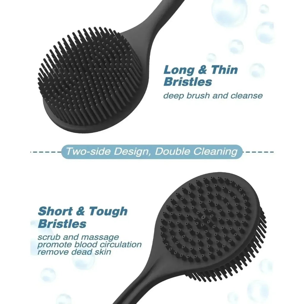 Silicone Body Scrubber Set 4PCS Exfoliating Bath Brushes