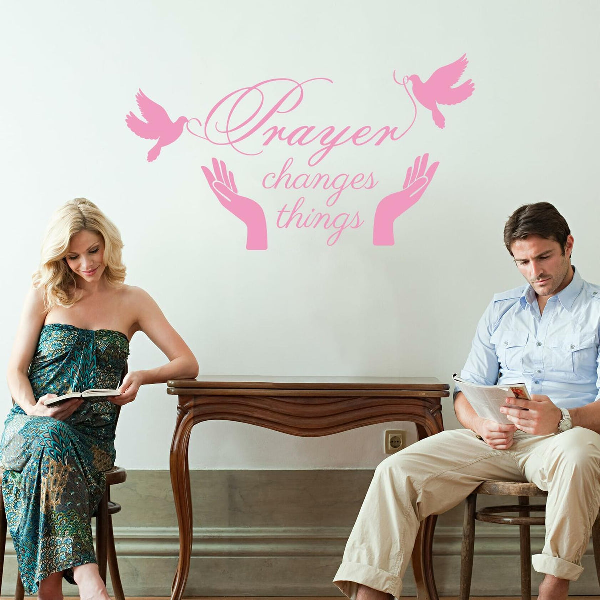 Prayer Changes Things – Christian Scripture Wall Decal | Bible Verse Décor