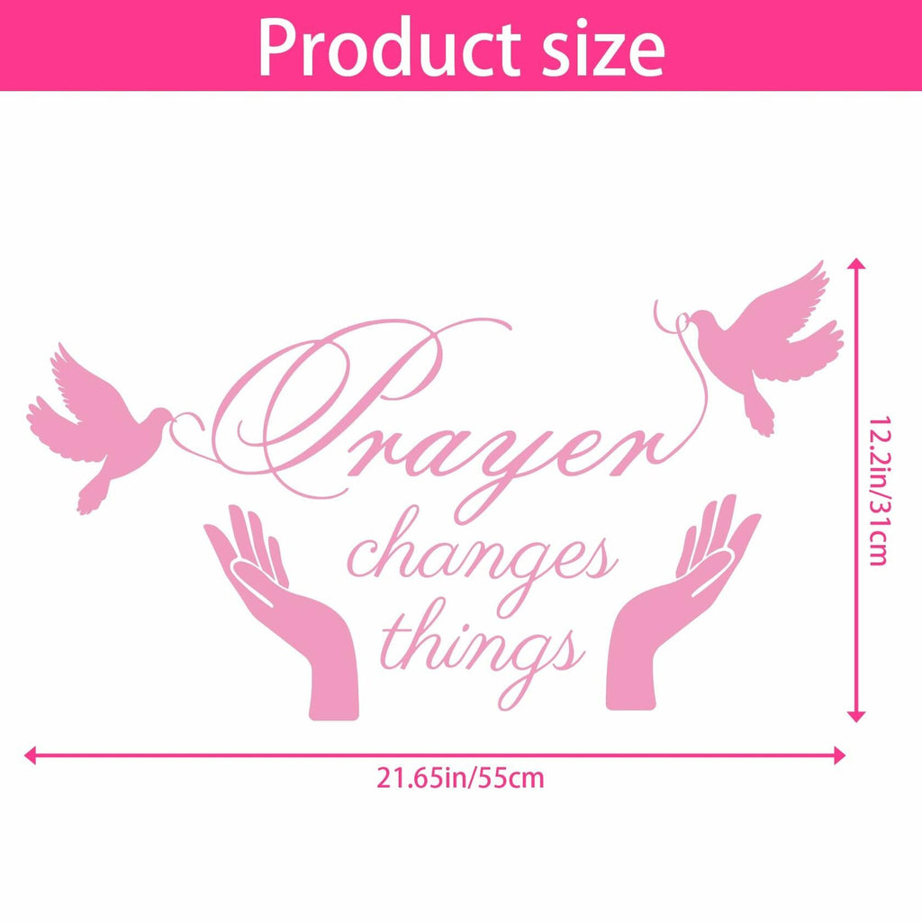 Prayer Changes Things – Christian Scripture Wall Decal | Bible Verse Décor