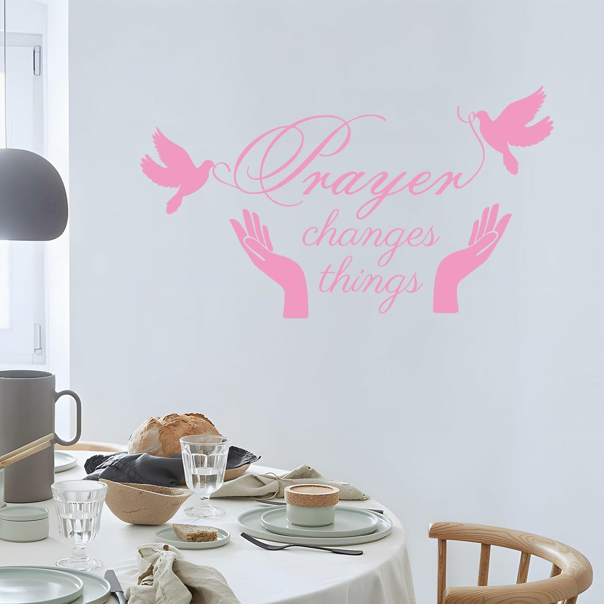 Prayer Changes Things – Christian Scripture Wall Decal | Bible Verse Décor