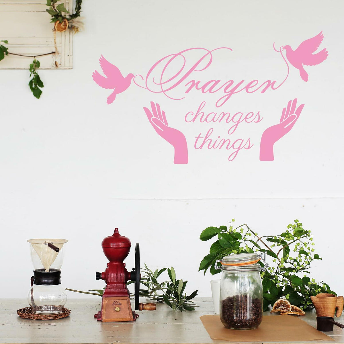 Prayer Changes Things – Christian Scripture Wall Decal | Bible Verse Décor